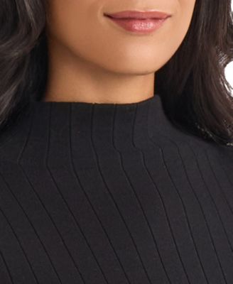 Women's Wide Rib Funnel Neck Sweater