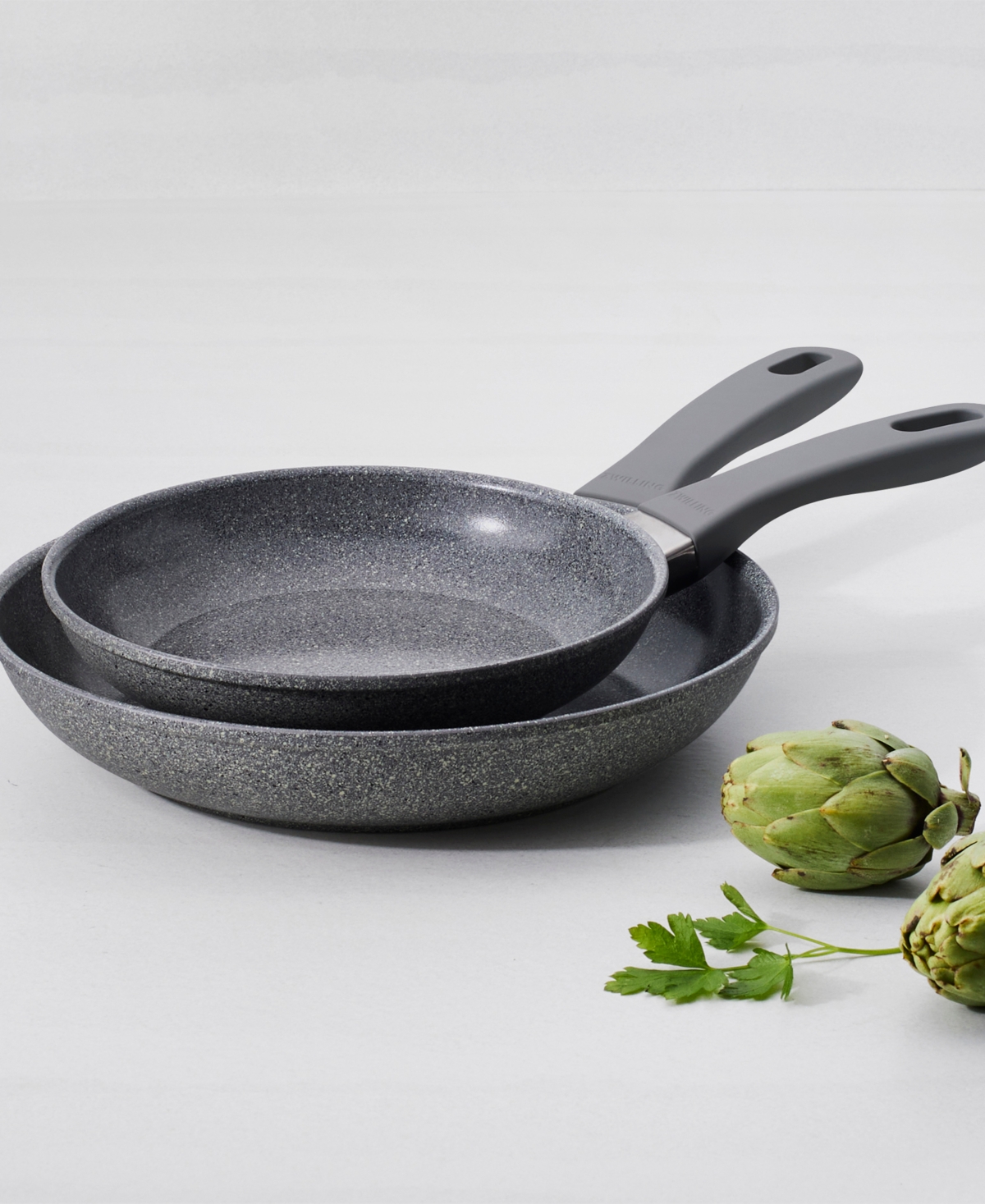 Zwilling Parma Plus Ceramic 2-pc. Fry Pan Set In Gray