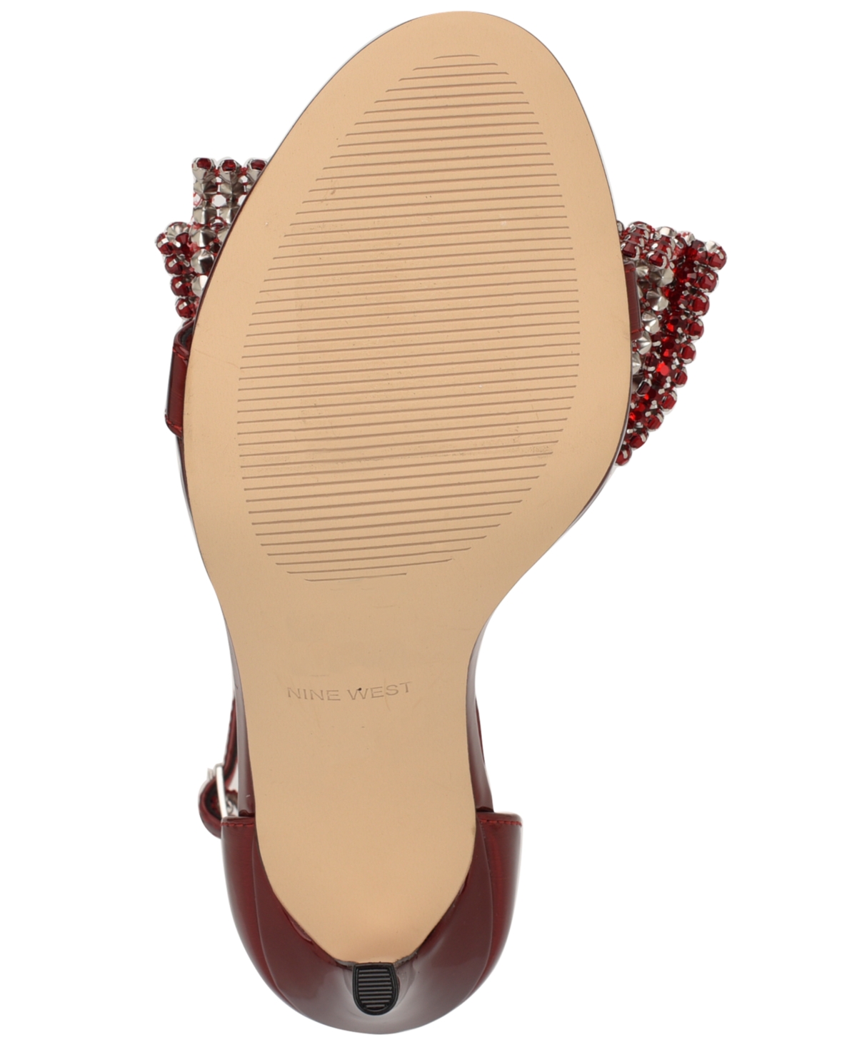 Nine West Women's Tansie Embellished High Stiletto Dress Sandals In Red