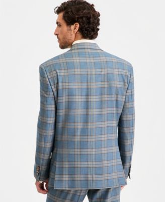 Men's Classic-Fit Plaid Suit Separate Jacket 
