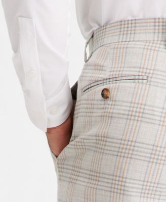 Men's Classic-Fit Plaid Suit Separate Pants