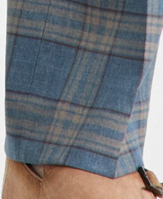 Men's Classic-Fit Plaid Suit Separate Pants