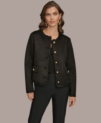 Women's Button Front Boxy Coat