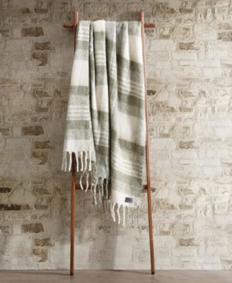 Plaid Faux Mohair Throw, 60" x 50"