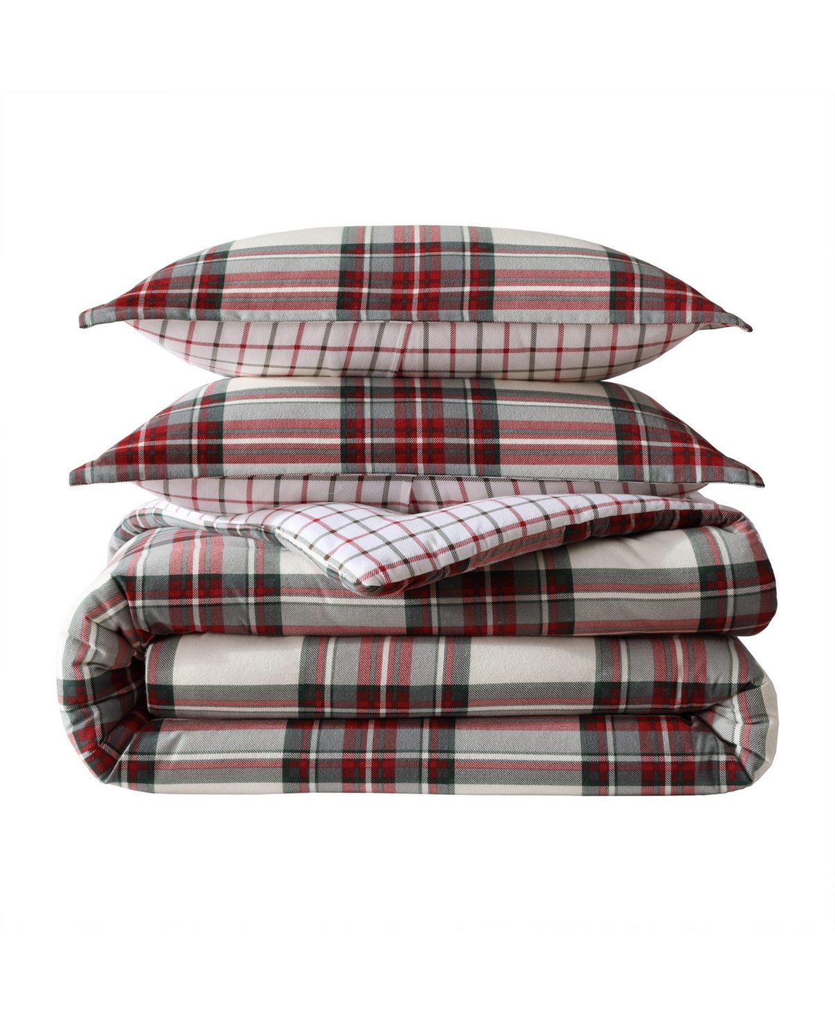 Eddie Bauer Serenity Plaid Printed Flannel 2-pc. Comforter Set, Twin In Red