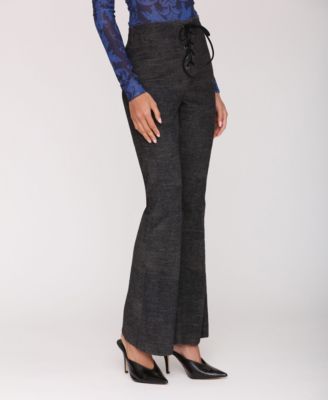 Women's Lace-Up Flare Pants