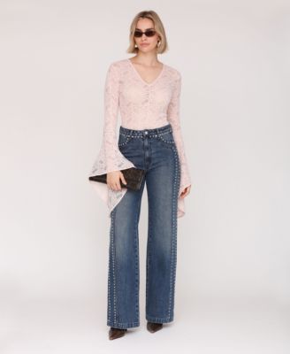 Women's V-Neck Long Sleeve Top