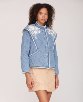 Women's Shoulder Flang Quilted Jacket