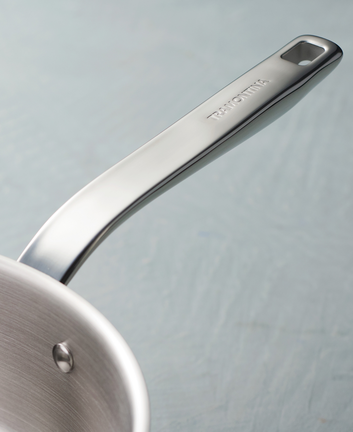 Tramontina Tempo Tri-ply Base Stainless Steel 3.5-quart Saute Pan With Glass Lid In Silver