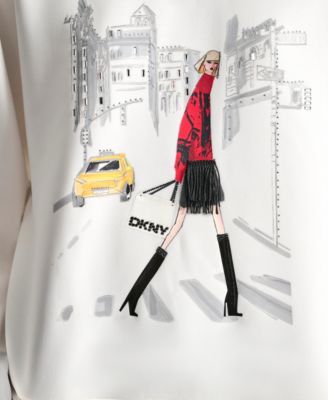 Women's Crossing Times Square Print Sweatshirt