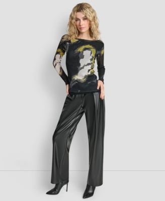 Women's Printed Double Layer Long Sleeves Sweater