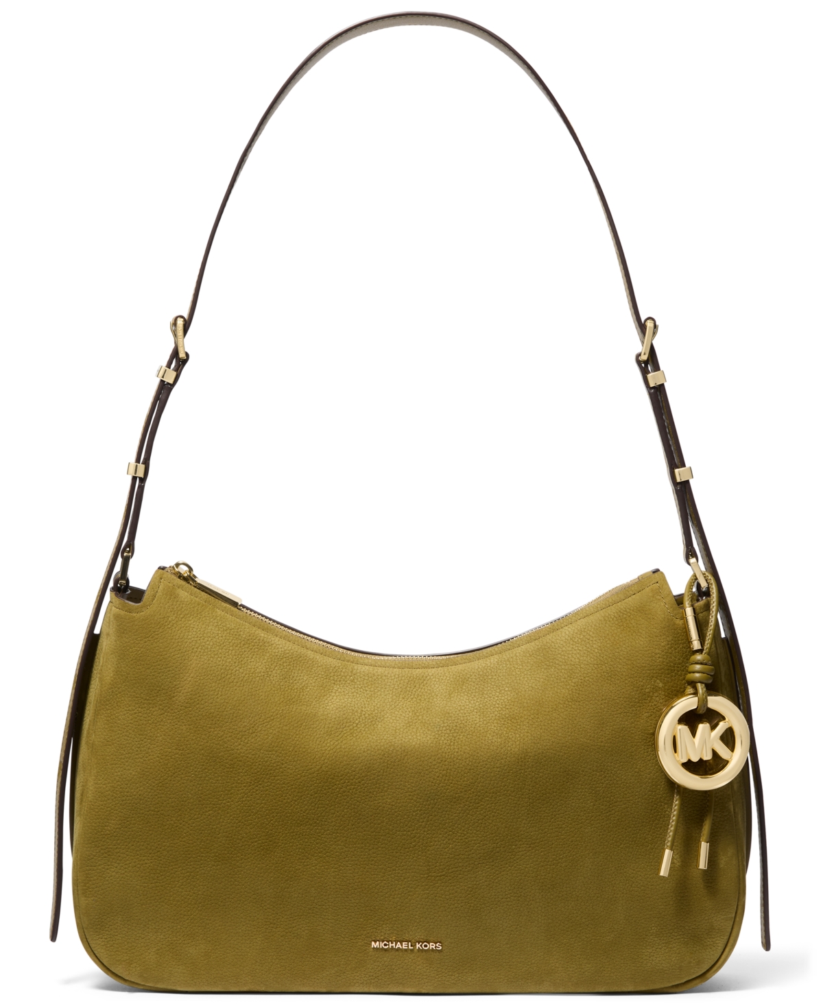 Michael Kors Women's Nolita Top Zip Convertible Large Shoulder Bag In Green
