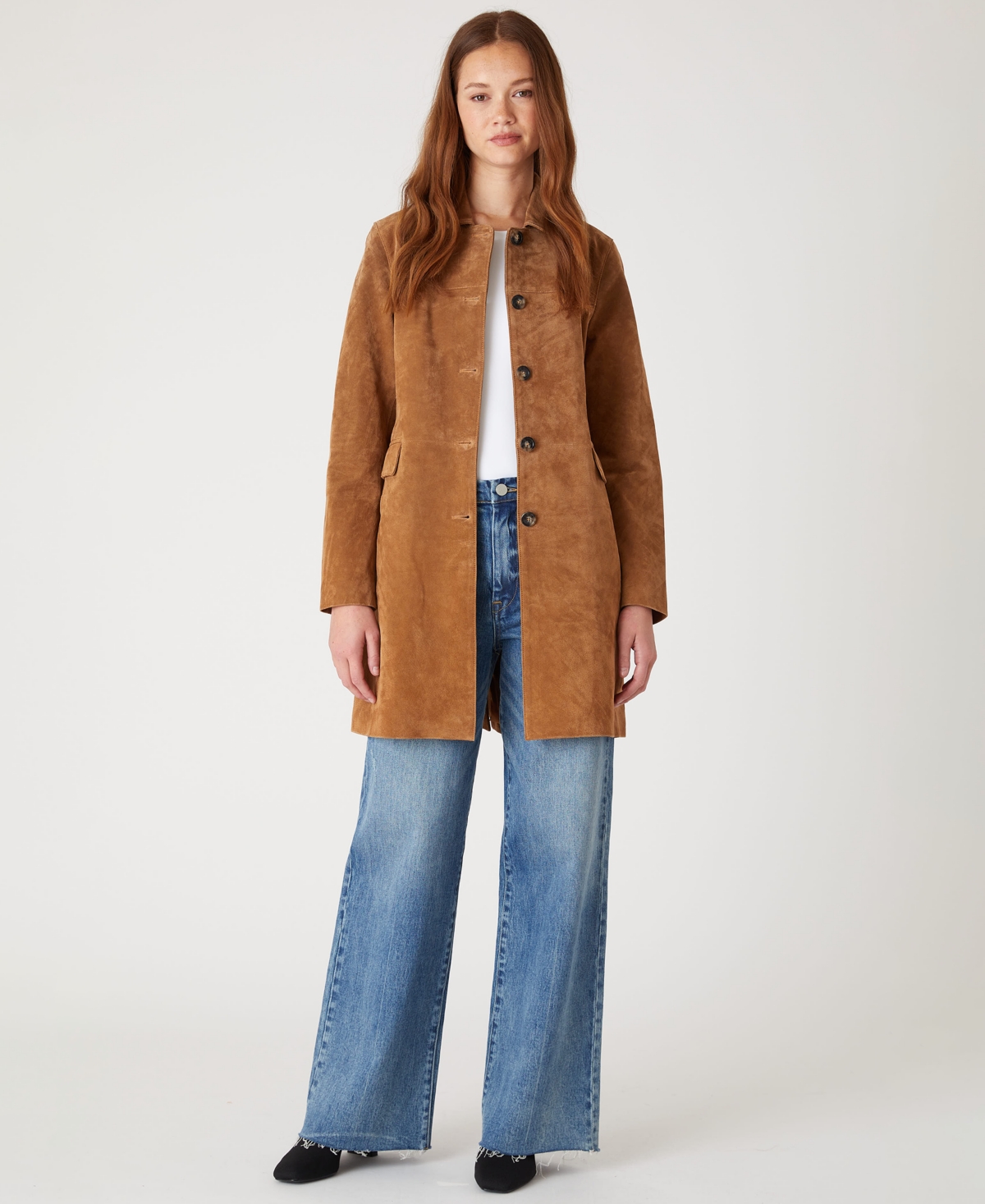 Blanknyc Women's Collared Trench Coat In Brown