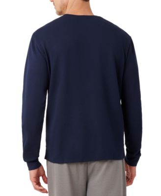 Men's Exclusive Crocodile Waffle-Knit Thermal Shirt