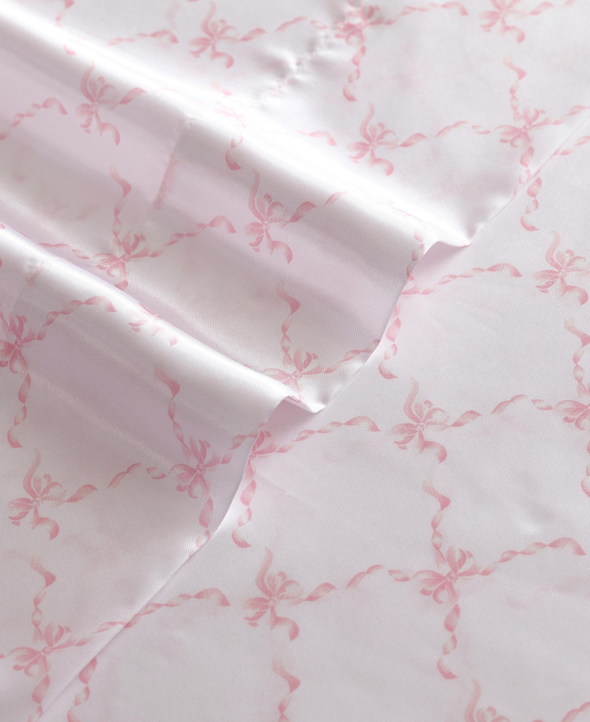 Laura Ashley Printed Satin 4-pc. Sheet Set, King In Multi