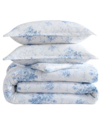 Sophia Cotton 3-Pc. Duvet Cover Set, King