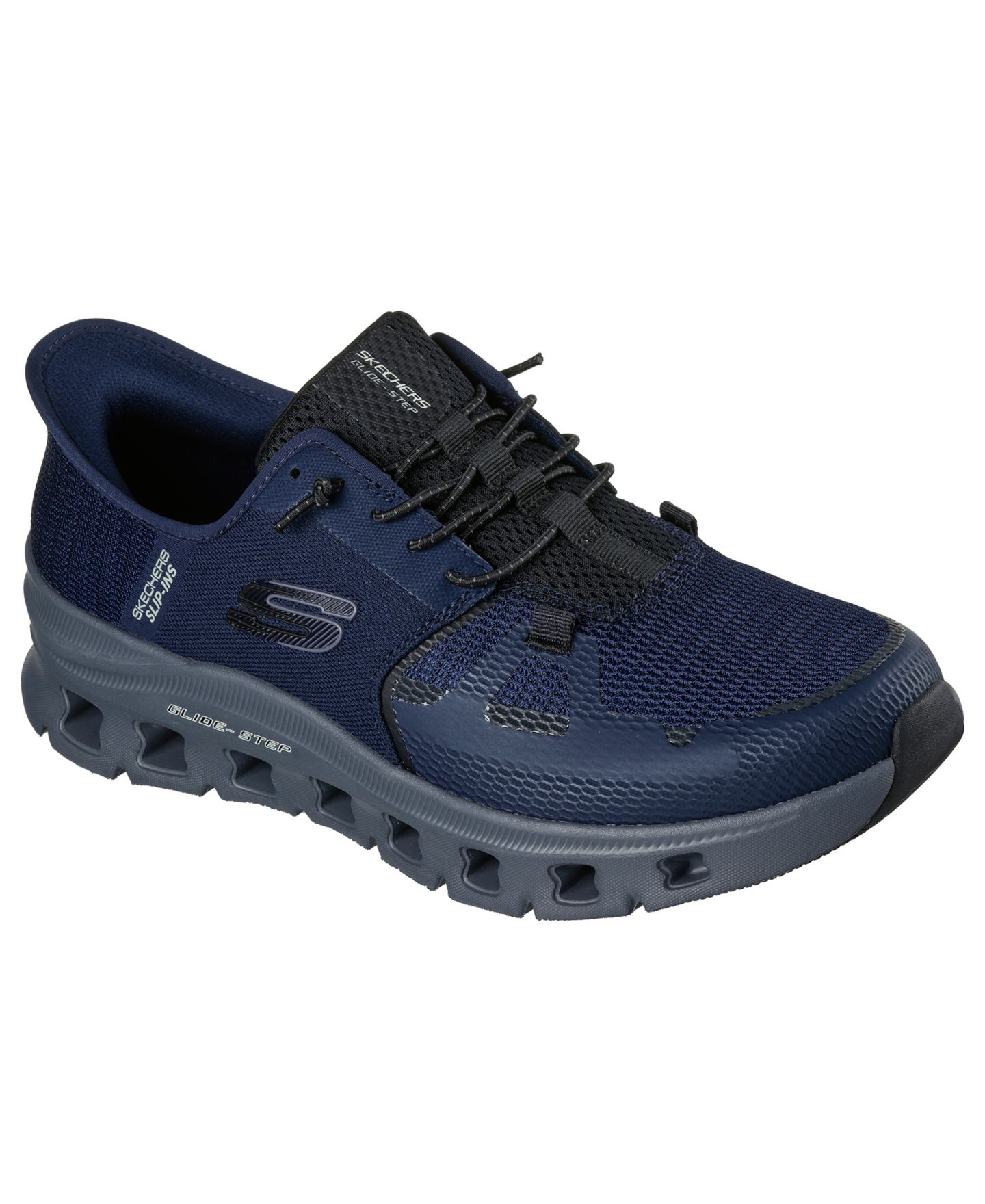 Мужские кроссовки Skechers Slip-Ins: Glide-Step Pro Memory Foam Casual Walking, цвет: Тёмно-синий — фото 1