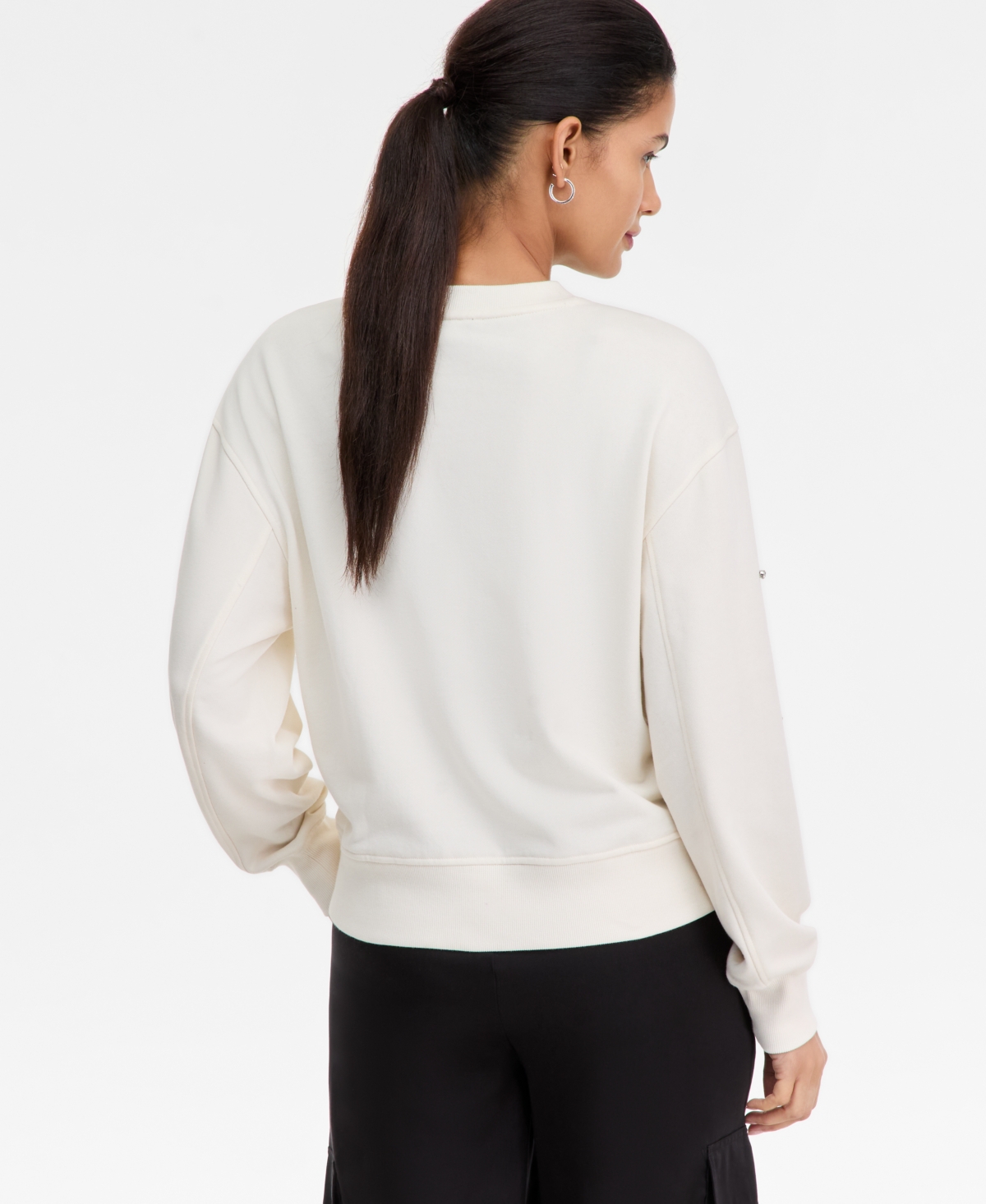 Inc International Concepts Women's Embellished French Terry Sweatshirt, Macy's Exclusive In Brown