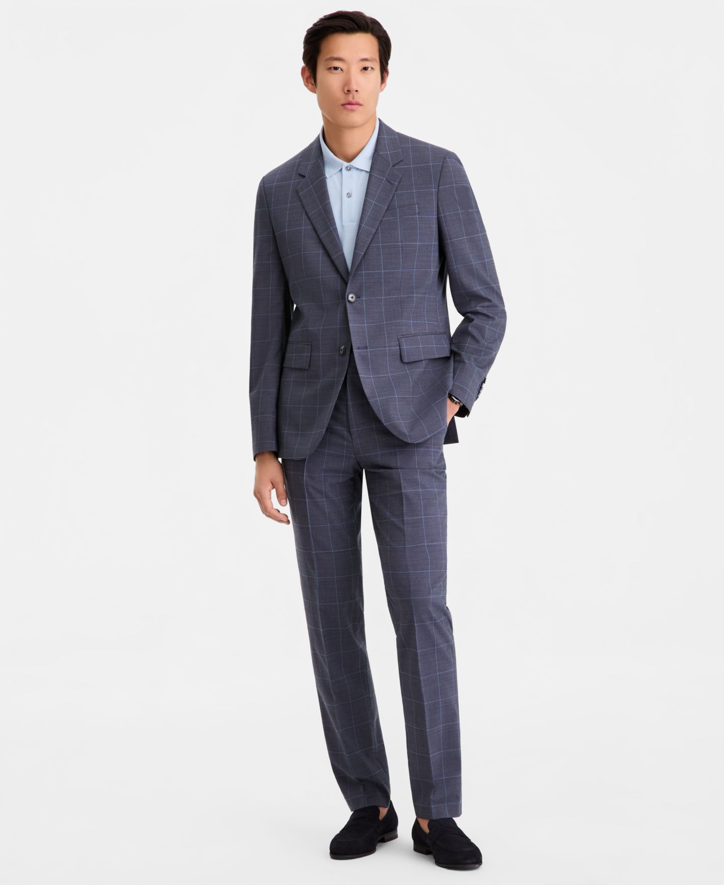 Мужские комплекты Hugo Boss Modern-Fit Suit Separates, цвет: Синий — фото 1