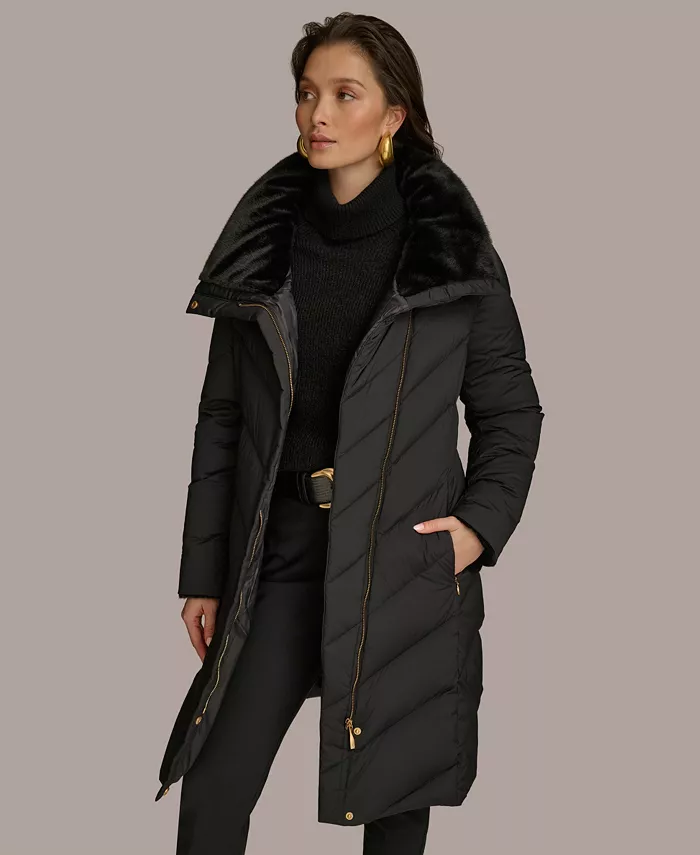 Women's Stretch Zip Closure Coat - thumbnail 4