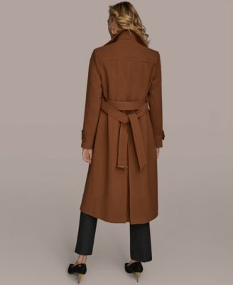 Women's Belted Notched-Collar Trench Coat
