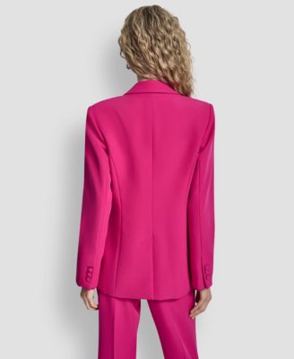 Women's Collared One-Button Blazer
