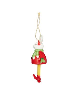 Kit Kemp Christmas Bell Bunny Ornament