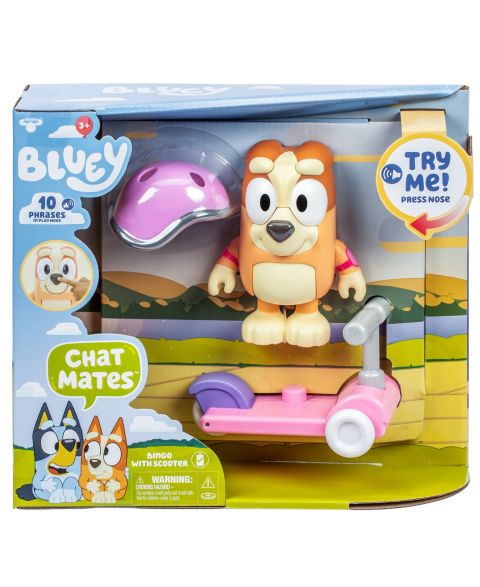 Детские фигурки Bluey Chat Mates Bingo Figure Scooter
