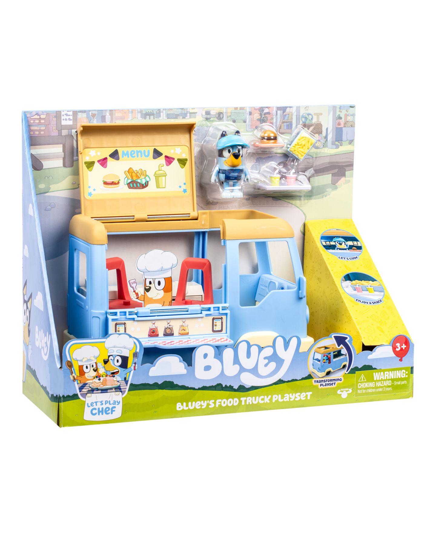 Детский игровой набор Bluey Food Truck Transforming 7-Piece Playset, Ages 3+ — фото 3