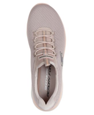 Women's Slip-ins; Summits Summer Blush Sneakers Wide Walking Sneakers from Finish Line
