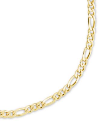 Sterling Silver Figaro Chain Bracelet