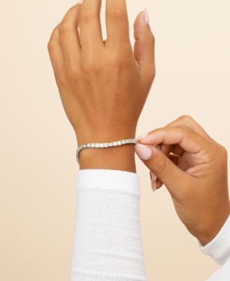 Christina Square Cubic Zirconia Tennis Bracelet