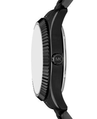 Men's Lexington Automatic Black IP Stainless Steel Watch, 45mm