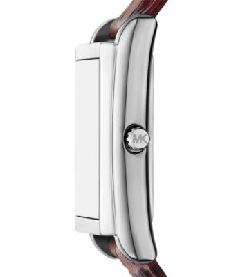 Women's Essex Three-Hand Red Leather Watch, 26x36mm