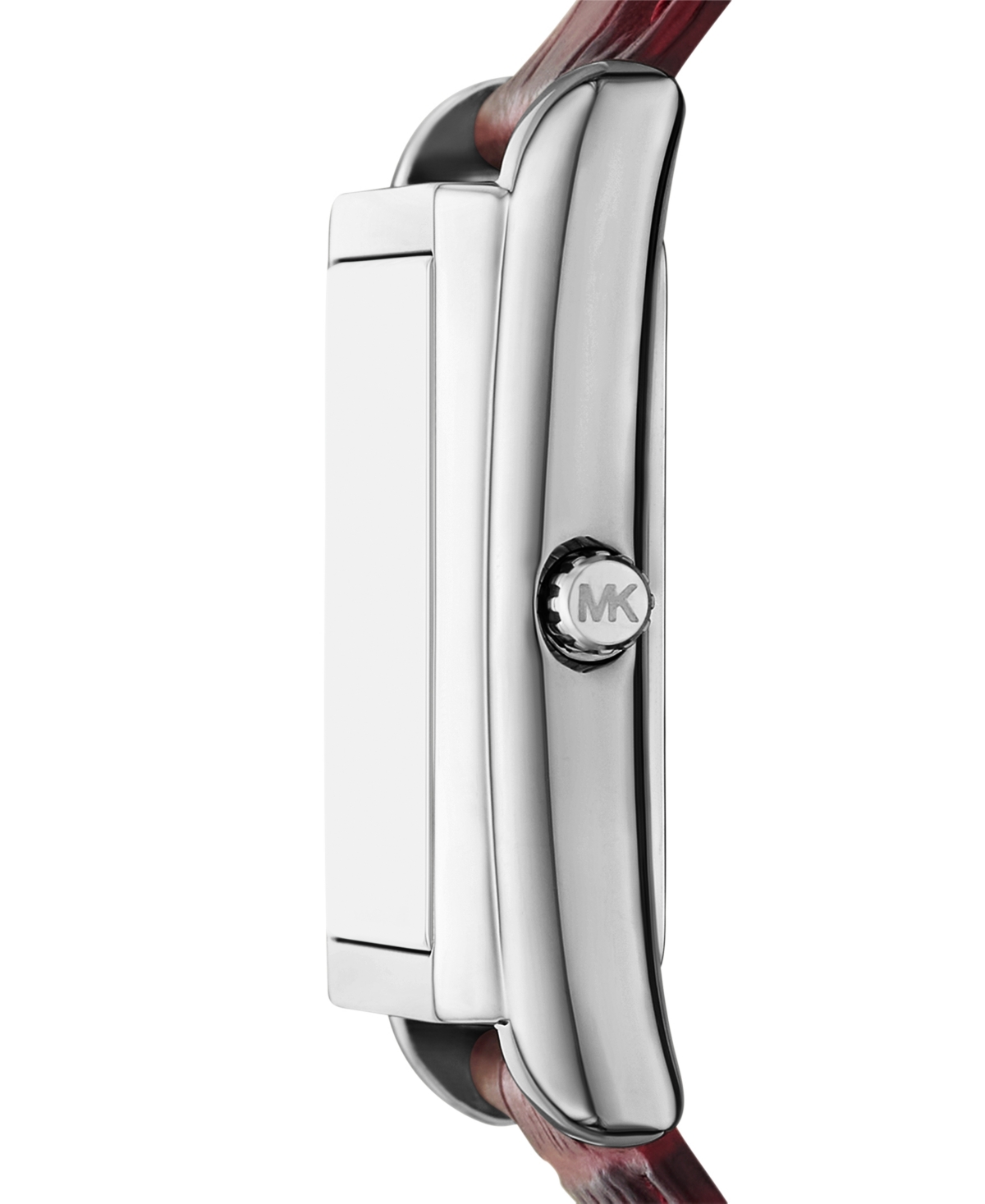 Michael Kors Women's Essex Three-hand Red Leather Watch, 26x36mm In Red