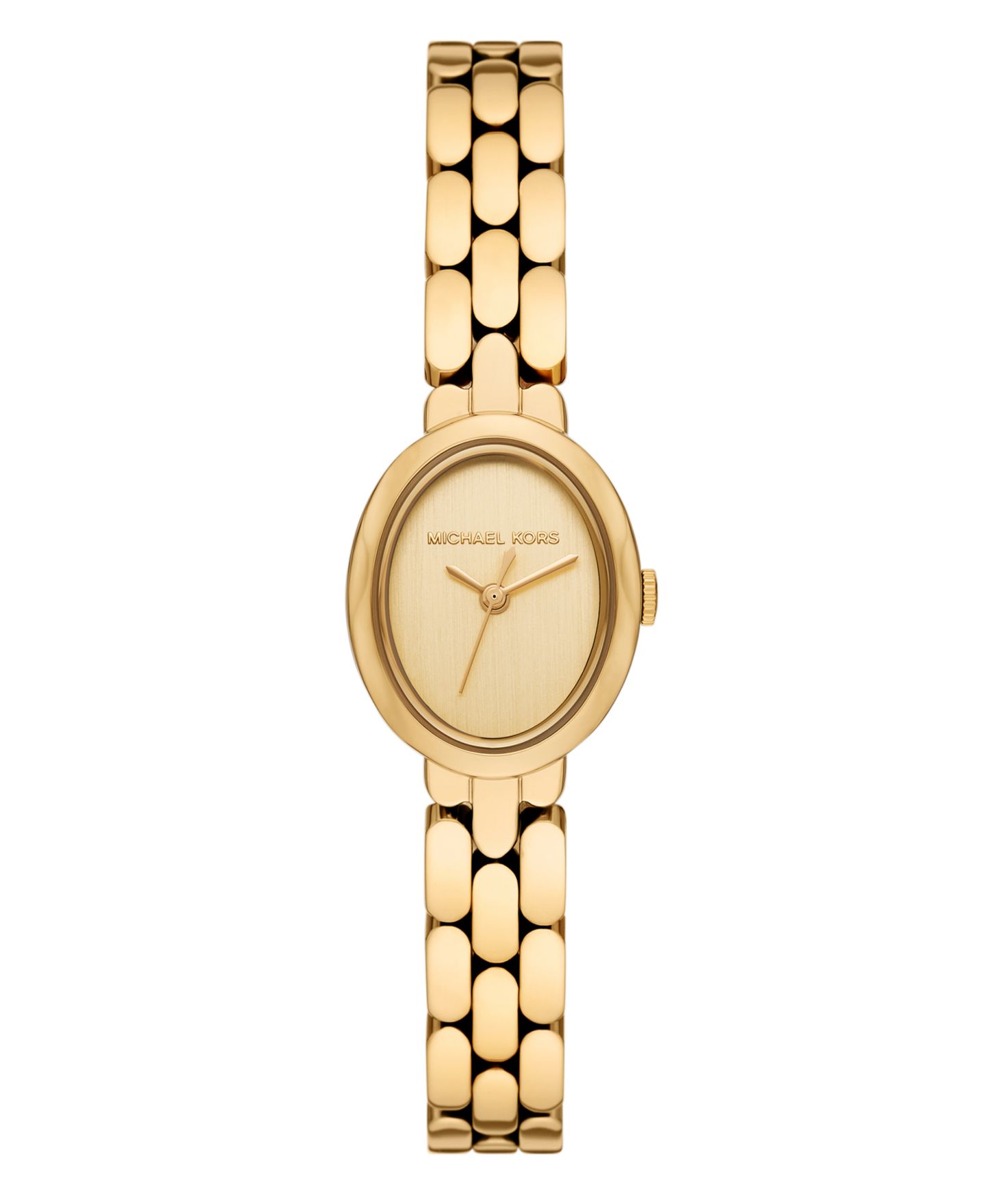 Женские часы Michael Kors Maude Three-Hand Gold-Tone Stainless Steel Watch, 21mm — фото 1