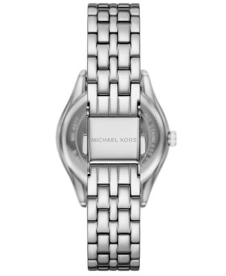 Women's Harlowe Three-Hand Silver-Tone Stainless Steel Watch Set, 33mm