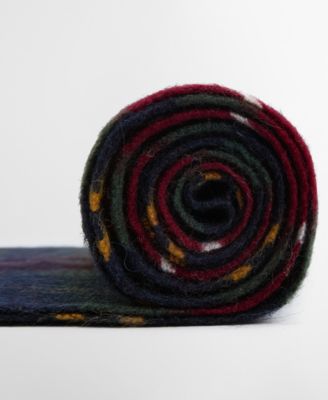 Men's Cashmere Winterberry Tartan Scarf