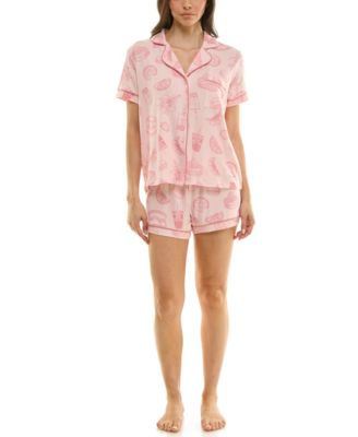 Women's Printed Top and Shorts Set