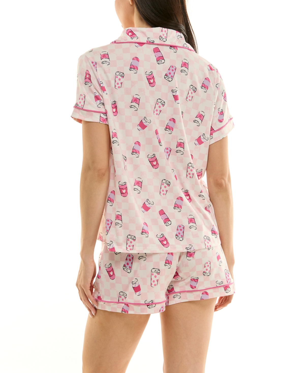 Derek Heart Women's Printed Top And Shorts Set In Multi