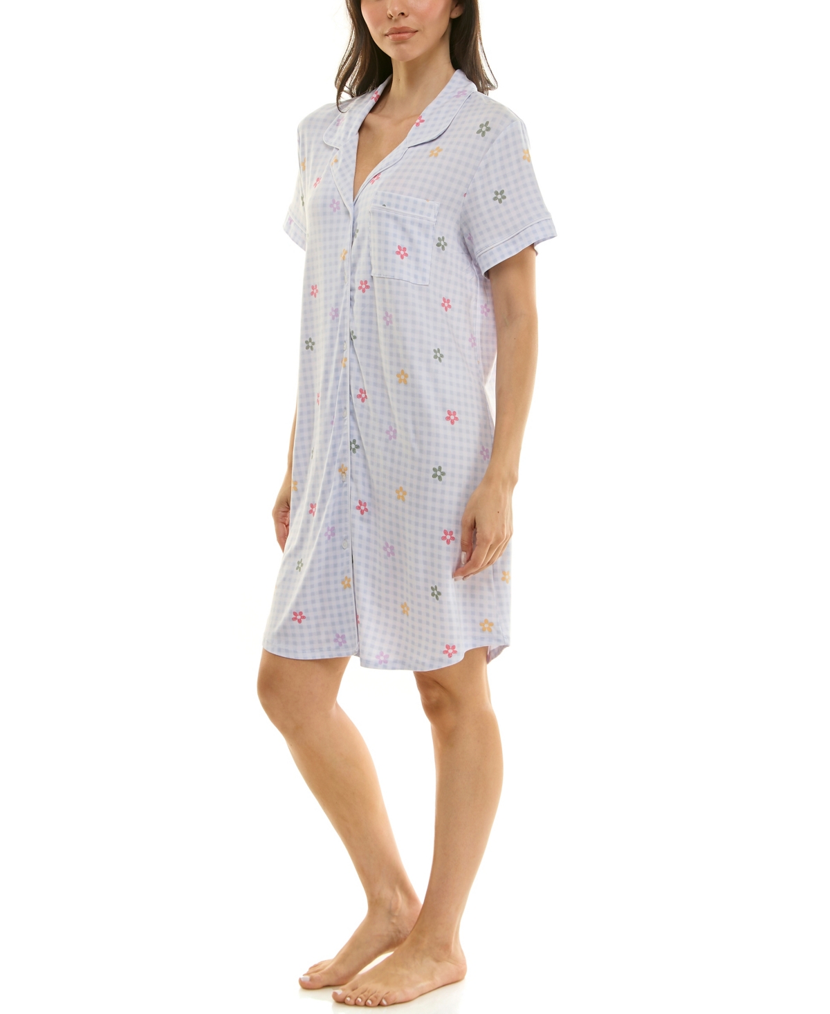 Derek Heart Women's Printed Sleepshirt In Blue