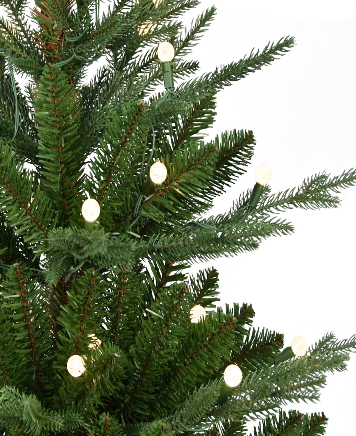 Puleo 3' Pre-lit Artificial Christmas Tree In Burlap Sac Base In Green