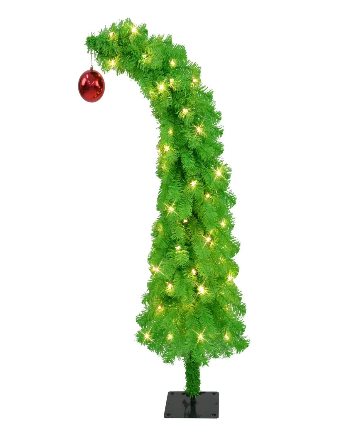 Puleo 4' Pre-Lit Artificial Whimsical Christmas Tree