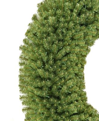 Puleo 60" Pre-Lit Artificial Utah Spruce Wreath with Warm White LED Lights
