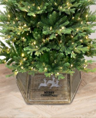 Puleo 31.5" Wood Christmas Tree Collar