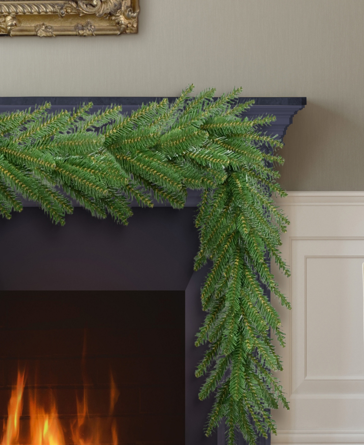 Puleo 9' X 10" Mountain View Spruce Artificial Christmas Garland In Green