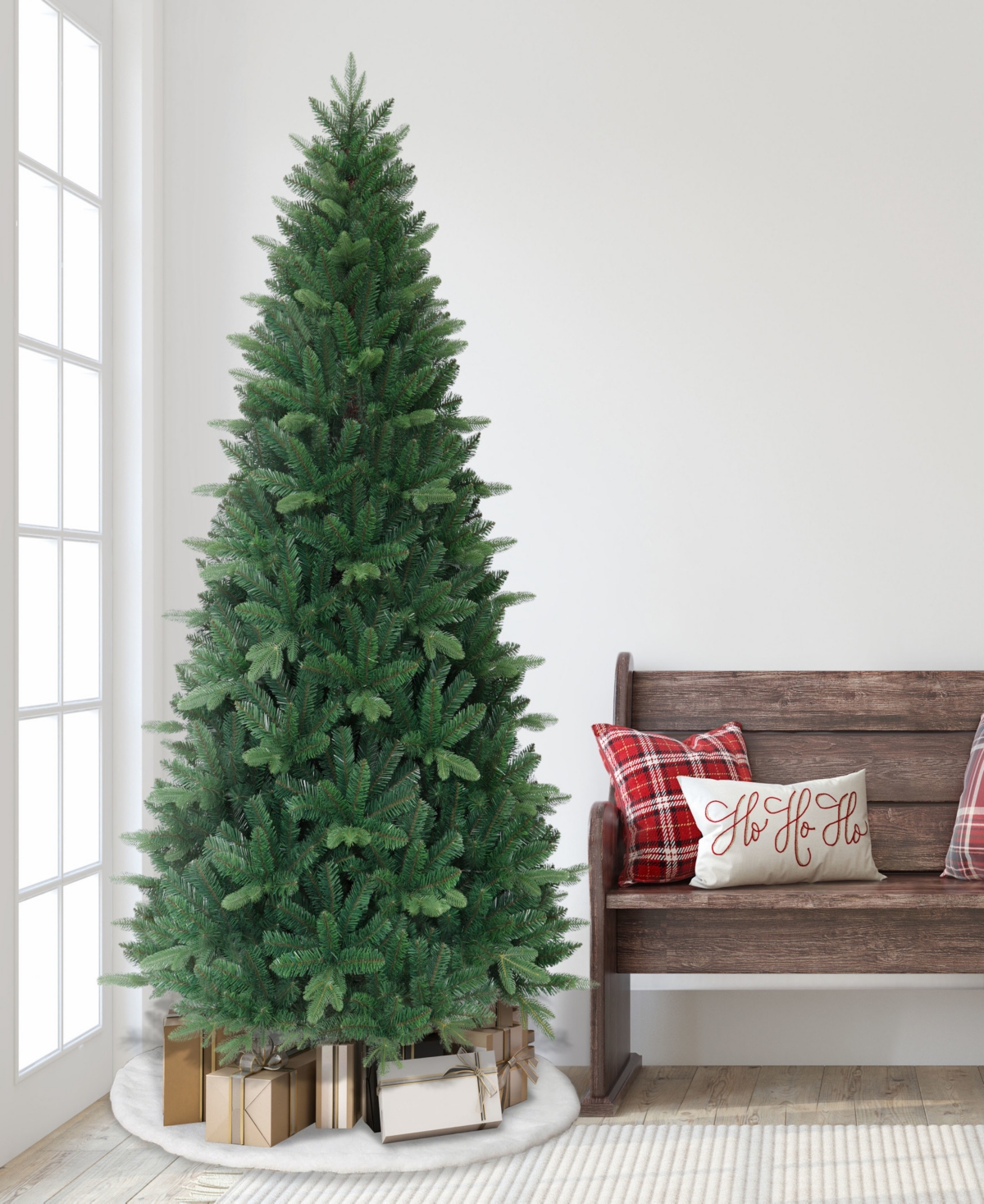 Puleo 7.5' Oregon Spruce Artificial Christmas Tree In Green
