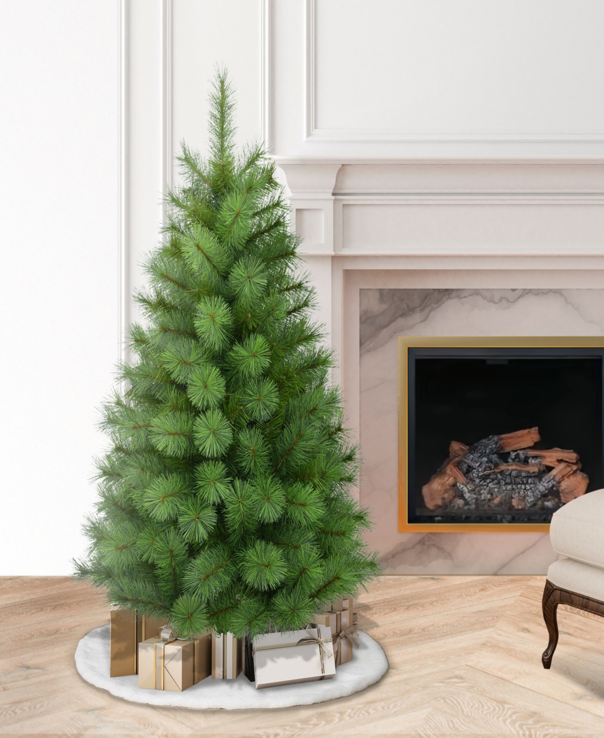 Puleo 4.5' Artificial Wyoming Pine Christmas Tree