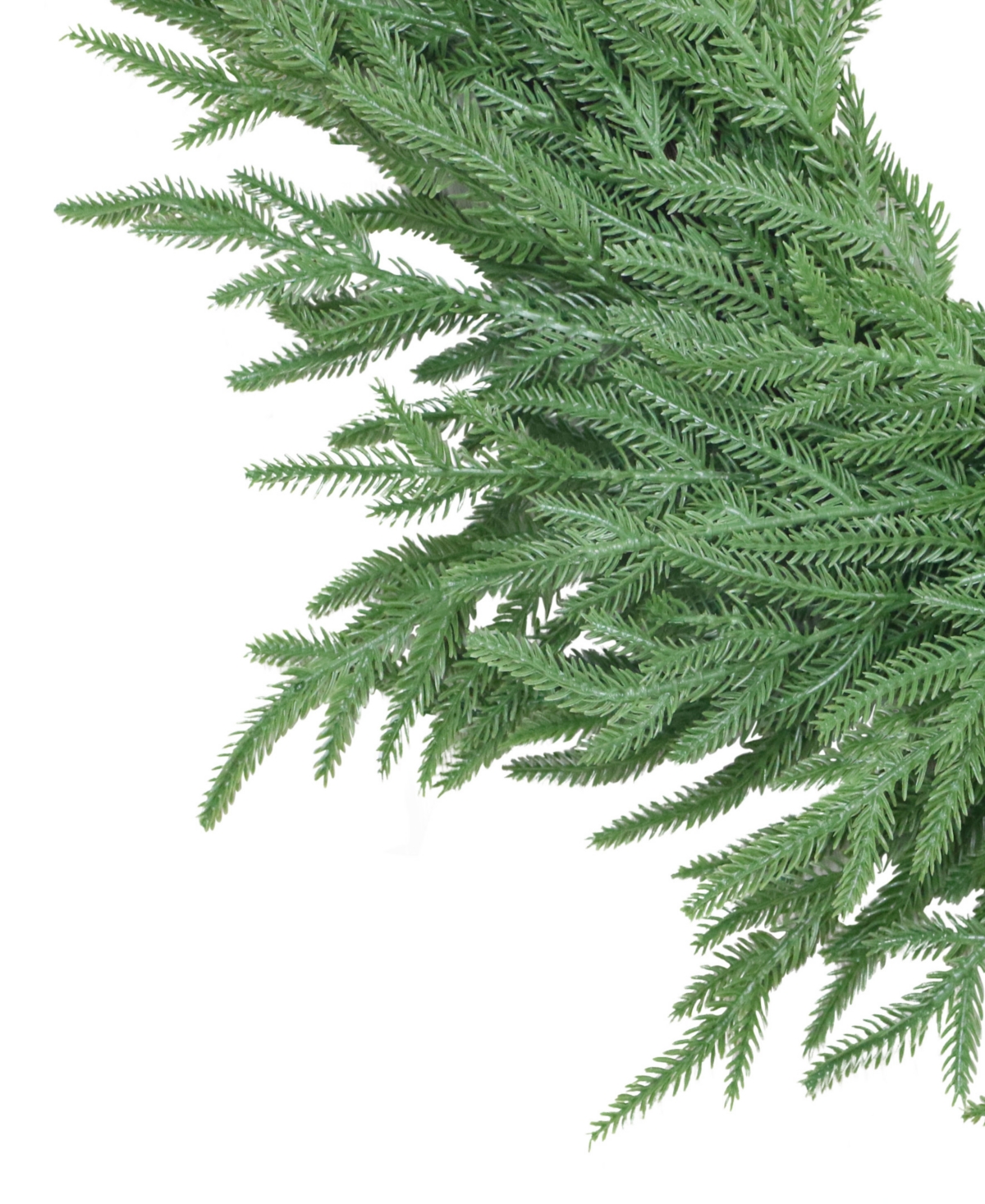 Puleo 24" Soft Unlit Artificial Christmas Wreath In Green