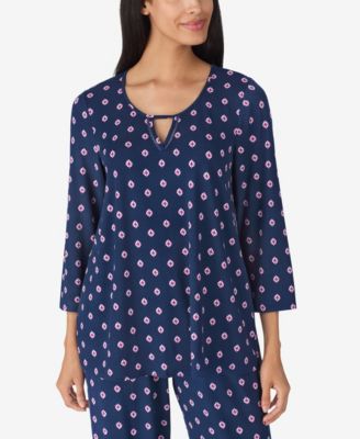 Women's 2-Piece 3/4-Sleeve Top and Pants Pajama Set